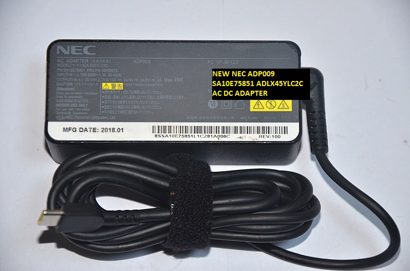 NEW NEC SA10E75851 NEC 20V 2.25A/15V 3A/9V 2A/5V 2A 45W AC DC ADAPTER